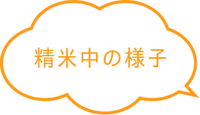 精米中の様子