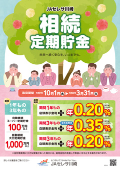 相続定期貯金チラシ