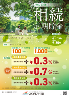 相続定期貯金チラシ