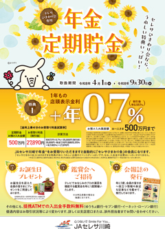 年金特典ガイド（チラシ)